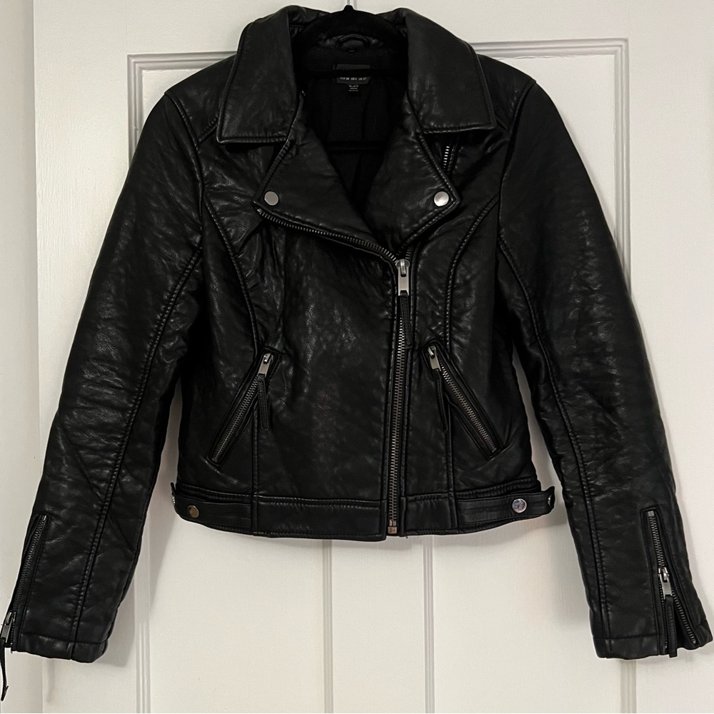 Topshop Faux Leather Jacket
